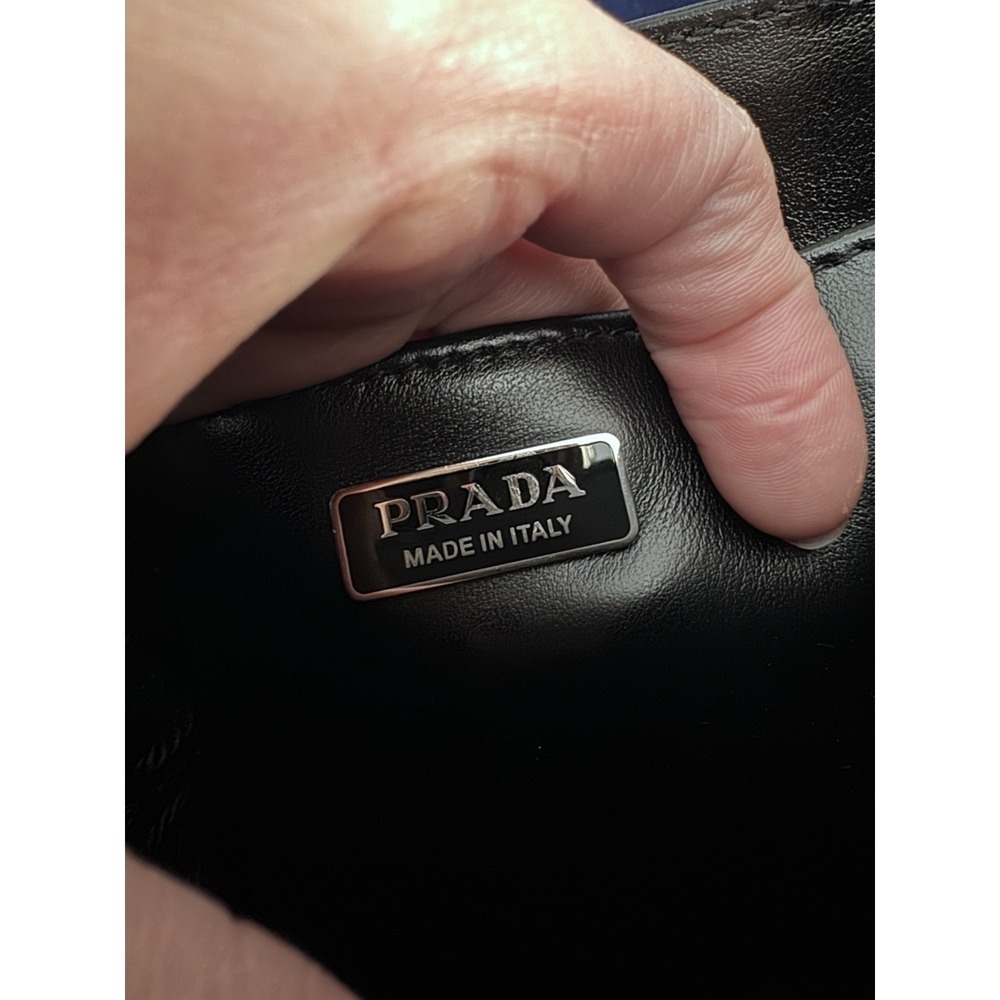 Prada Small Brushed Leather BlackTote Bag - Picture 5 of 7